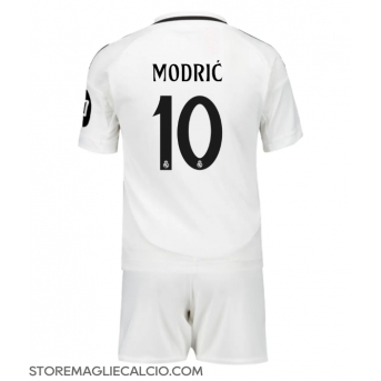 Real Madrid Luka Modric #10 Maglia Gara Casa Repliche 2024-25 Bambino